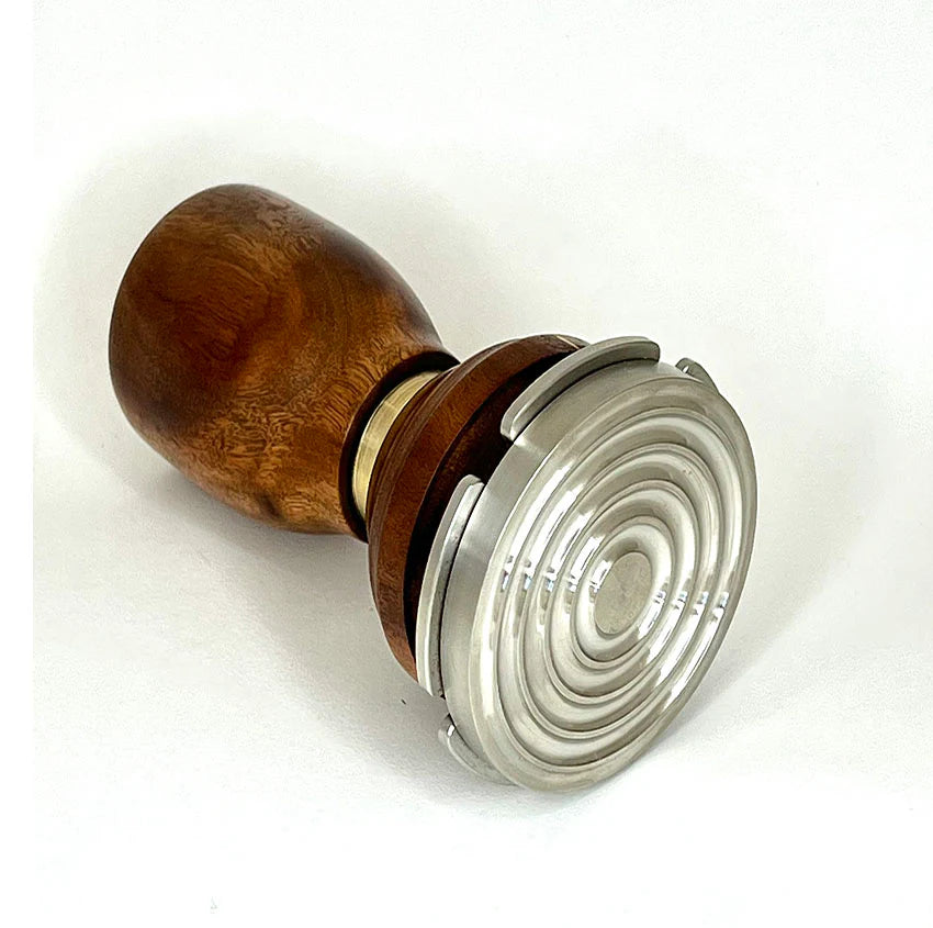5 Star Pro - Infusion - Iron Bark Timber - Brass Ring - Coffee Tamper Co