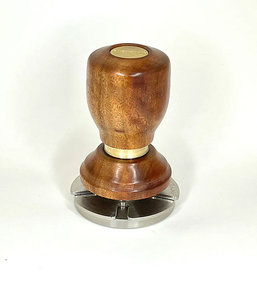 5 Star Pro - Infusion - Iron Bark Timber - Brass Ring - Coffee Tamper Co