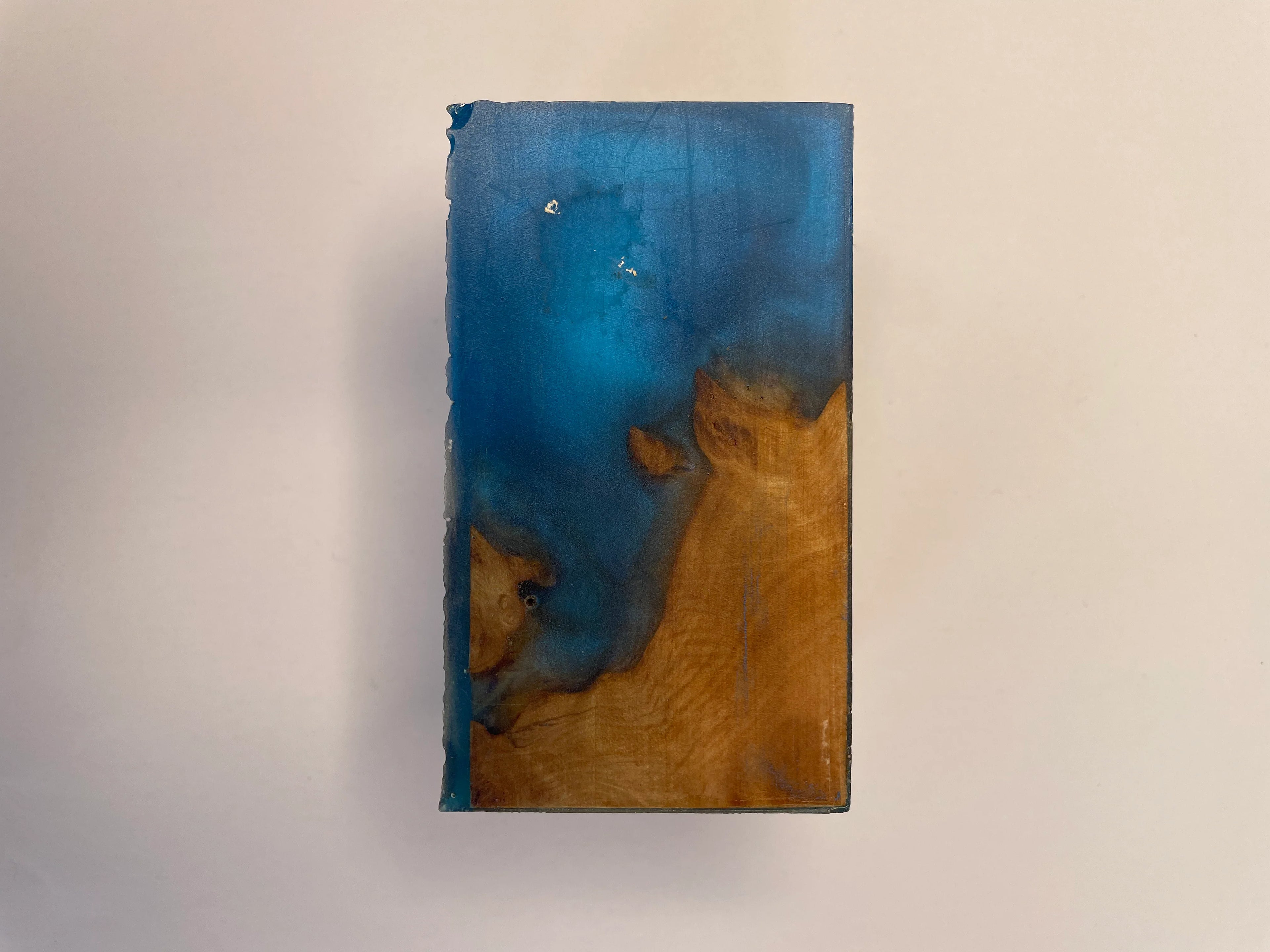 5 Star Pro - Flat - Unique Resin Burl Handle - Blue - Coffee Tamper Co