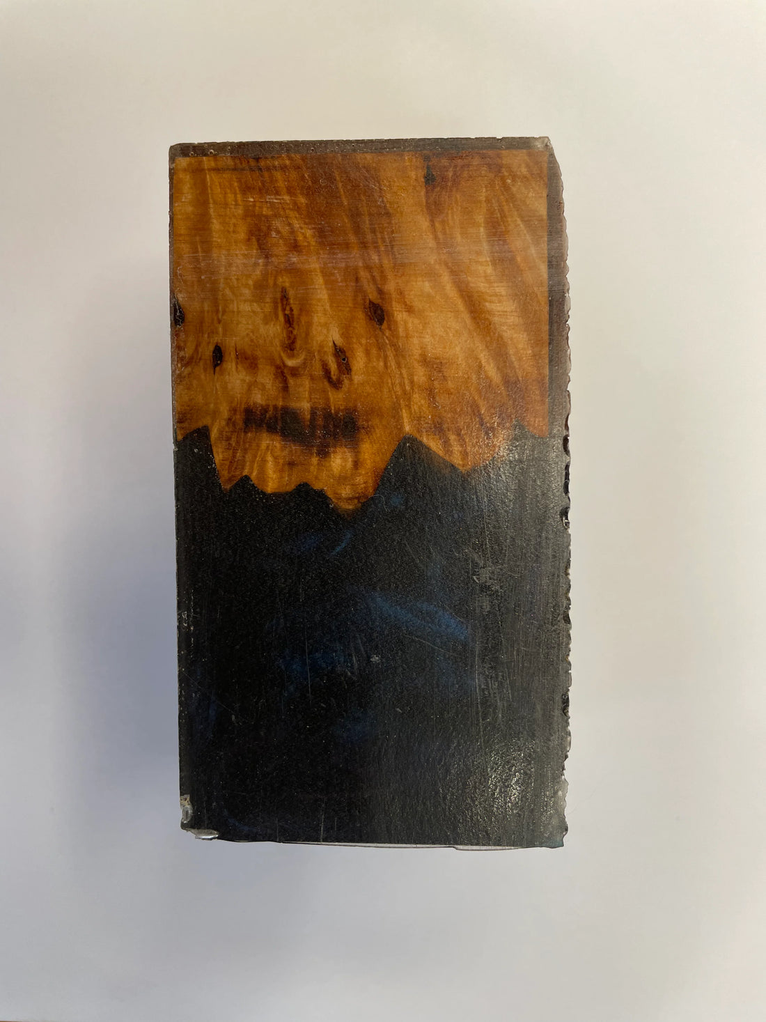 5 Star Pro - Flat - Unique Resin Burl Handle - Dark Purple/Dark Blue/Black - Coffee Tamper Co