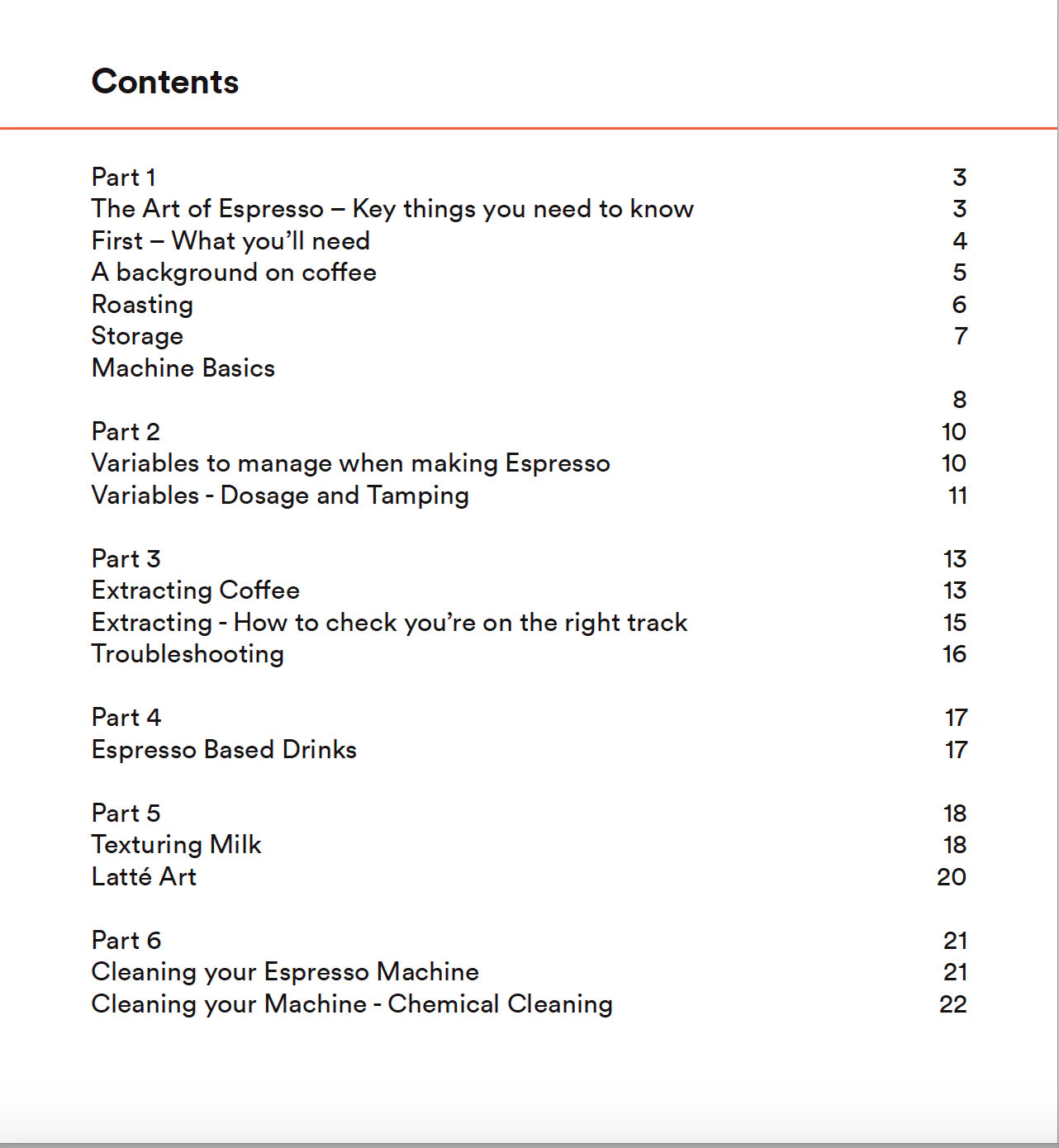 Barista &amp; Coffee Making Manual - Coffee Tamper Co