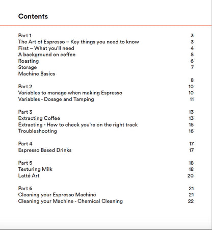Barista &amp; Coffee Making Manual - Coffee Tamper Co