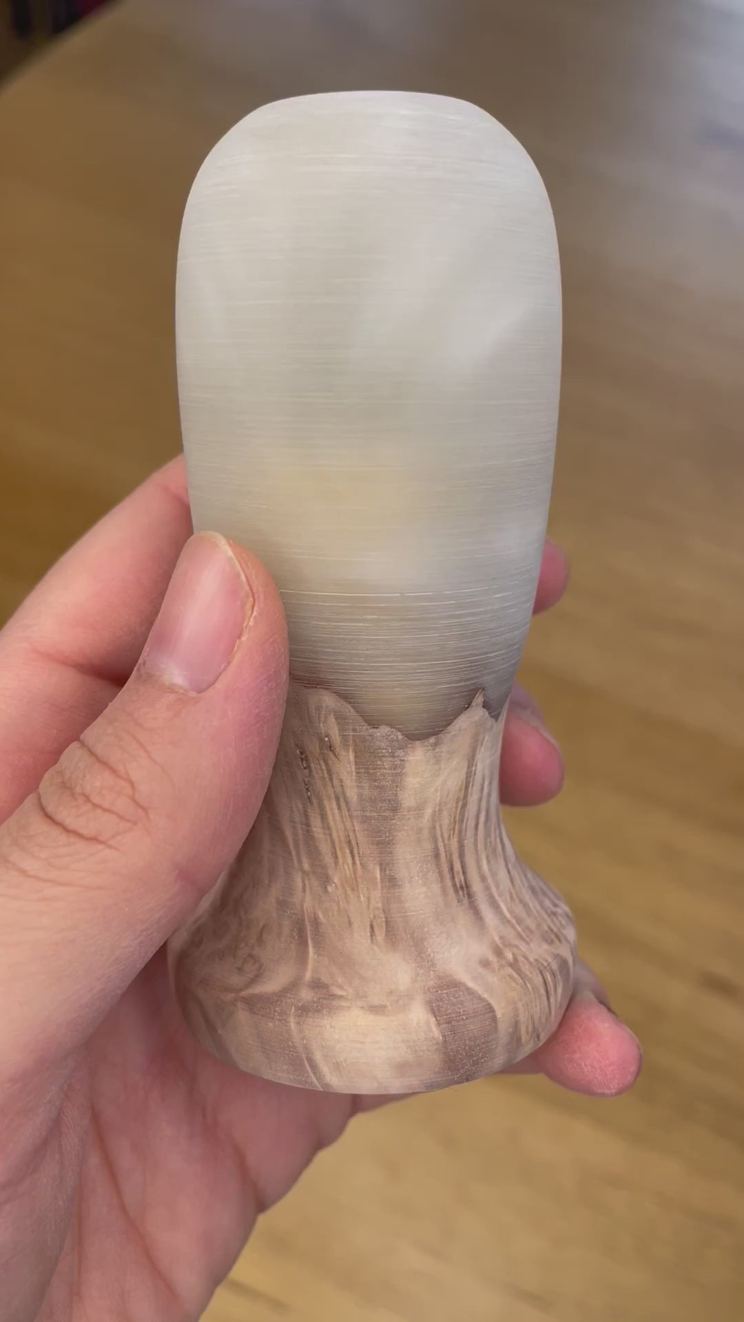 5 Star Pro - Flat - Unique Resin Burl Handle - White