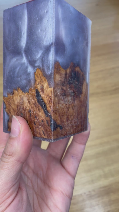 5 Star Pro - Flat - Unique Resin Burl Handle - Lavender
